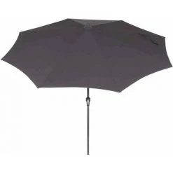 SIENA GARDEN Avio Mittelstockschirm Anthrazit/anthrazit Ø 300cm, Gestell Alu Anthrazit, Streben Stahl, Bezug 100% Polyester, 220g/m² Anthrazit, Lichtschutzfaktor UPF 50+
