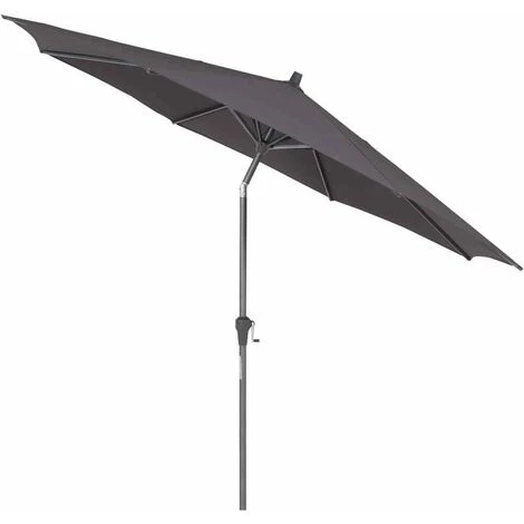 SIENA GARDEN Avio Mittelstockschirm Anthrazit/anthrazit Ø 300cm, Gestell Alu Anthrazit, Streben Stahl, Bezug 100% Polyester, 220g/m² Anthrazit, Lichtschutzfaktor UPF 50+ 4 SIENA GARDEN Avio Mittelstockschirm Anthrazit/anthrazit Ø 300cm, Gestell Alu Anthrazit, Streben Stahl, Bezug 100% Polyester, 220g/m² Anthrazit, Lichtschutzfaktor UPF 50+ – Bild 2