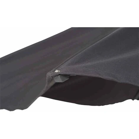 SIENA GARDEN Avio Mittelstockschirm Anthrazit/anthrazit Ø 300cm, Gestell Alu Anthrazit, Streben Stahl, Bezug 100% Polyester, 220g/m² Anthrazit, Lichtschutzfaktor UPF 50+ 5 SIENA GARDEN Avio Mittelstockschirm Anthrazit/anthrazit Ø 300cm, Gestell Alu Anthrazit, Streben Stahl, Bezug 100% Polyester, 220g/m² Anthrazit, Lichtschutzfaktor UPF 50+ – Bild 3
