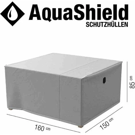 SIENA GARDEN AquaShield Sitzgruppenhülle 160x150xH85 Cm Hellgrau, 100% Polyester 6 SIENA GARDEN AquaShield Sitzgruppenhülle 160x150xH85 Cm Hellgrau, 100% Polyester – Bild 4