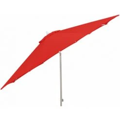 SIENA GARDEN Mittelstockschirm "Push Up" Silber/rot 300 Cm