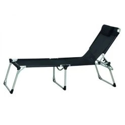 Siena Garden Sole Sonnenliege Aluminium Silber Mit Textilbezug Schwarz 357891 Klappliege