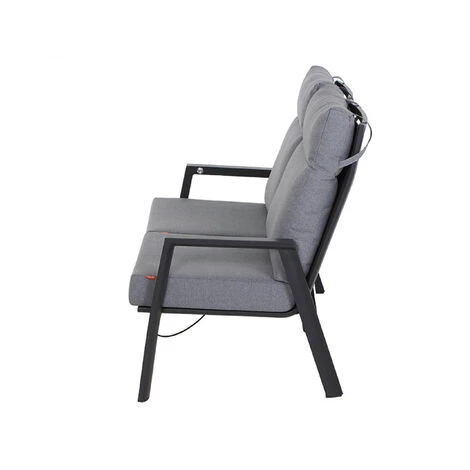 Siena Garden Loungebank Valencia Aluminium Ranotex®-Gewebe Grau J04049 4 Siena Garden Loungebank Valencia Aluminium Ranotex®-Gewebe Grau J04049 – Bild 2