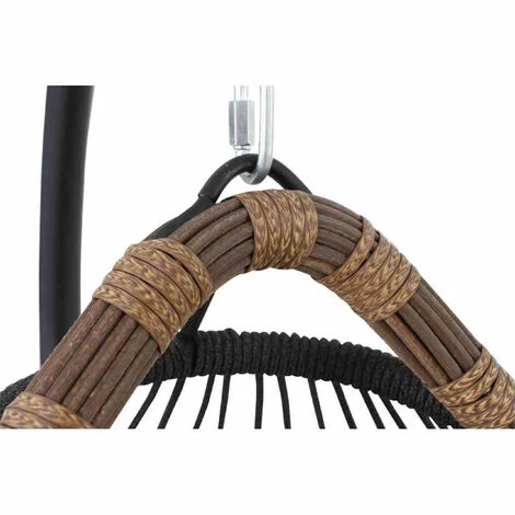 Siena Garden Hängesessel Mit Standfuß Salerno Schwarz/natur Hängekorb Mit Kissen 7 Siena Garden Hängesessel Mit Standfuß Salerno Schwarz/natur Hängekorb Mit Kissen – Bild 5