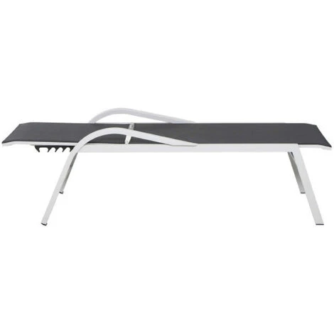 Siena Garden Milos Rollliege Aluminium Weiß-grau Mit Textilbezug Schwarz-grau H16695 Sonnenliege 5 Siena Garden Milos Rollliege Aluminium Weiß-grau Mit Textilbezug Schwarz-grau H16695 Sonnenliege – Bild 3