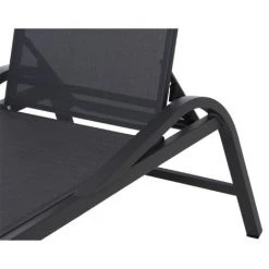 Siena Garden Milos Rollliege Aluminium Anthrazit Mit Textilbezug Schwarz-grau H16694 Sonnenliege -SIENA GARDEN Shop 51413957 4