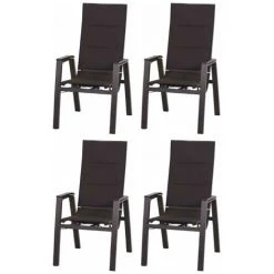 Titelseite 25 Siena Garden 4x Relax Move Sessel Milano Anthrazit/Ranotex® Grau Gartenstuhl