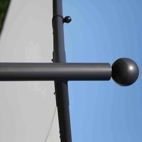 SIENA GARDEN Berlino Pavillon 400x400 Cm Gestell Aus Stahl, Anthrazit, Bezug Aus Polyester, 250g/m² In Weiß 5 SIENA GARDEN Berlino Pavillon 400x400 Cm Gestell Aus Stahl, Anthrazit, Bezug Aus Polyester, 250g/m² In Weiß – Bild 3