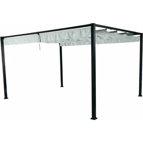 SIENA GARDEN Sky Pavillon 300x400 Cm, Hellgrau Gestell Aus Stahl/Aluminium, Anthrazit, Bezug Aus Polyester, 200g/m² In Hellgrau 3 SIENA GARDEN Sky Pavillon 300x400 Cm, Hellgrau Gestell Aus Stahl/Aluminium, Anthrazit, Bezug Aus Polyester, 200g/m² In Hellgrau