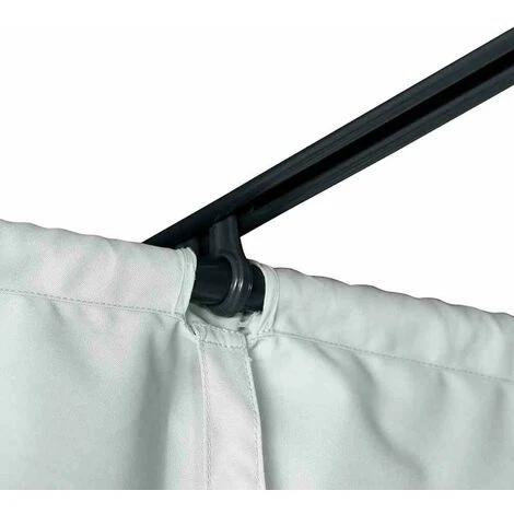 SIENA GARDEN Sky Pavillon 300x400 Cm, Hellgrau Gestell Aus Stahl/Aluminium, Anthrazit, Bezug Aus Polyester, 200g/m² In Hellgrau 7 SIENA GARDEN Sky Pavillon 300x400 Cm, Hellgrau Gestell Aus Stahl/Aluminium, Anthrazit, Bezug Aus Polyester, 200g/m² In Hellgrau – Bild 5