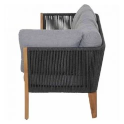 Siena Garden 4-tlg Lounge-Sitzgruppe Parma Aluminium/Rope Anthrazit/Teak -SIENA GARDEN Shop 54150706 3