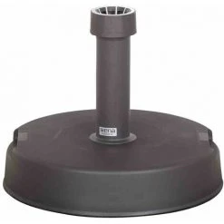 SIENA GARDEN Betonständer 20 Kg Rund, Anthrazit Kunststoffrohr 18-38 Mm, Mit Handmulden