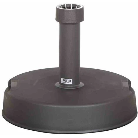SIENA GARDEN Betonständer 20 Kg Rund, Anthrazit Kunststoffrohr 18-38 Mm, Mit Handmulden 3 SIENA GARDEN Betonständer 20 Kg Rund, Anthrazit Kunststoffrohr 18-38 Mm, Mit Handmulden