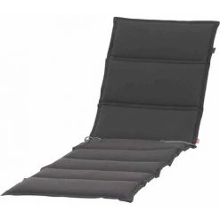 SIENA GARDEN CENTAURI Liegenauflage 200 Cm Dessin Uni Anthrazit, 100% Polyester