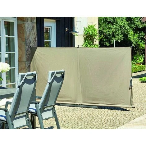 Siena Garden Sichtschutz Ben 150x280 Cm Taupe, Gestell Aus Stahl, Anthrazit, Bezug Aus Polyester, 250g/m² In Taupe 3 Siena Garden Sichtschutz Ben 150x280 Cm Taupe, Gestell Aus Stahl, Anthrazit, Bezug Aus Polyester, 250g/m² In Taupe