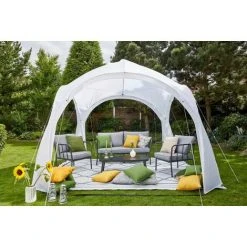 Siena Garden Eventzelt Roma Weiß 320 X 320 Cm Camping Event Pavillon Gartenzelt